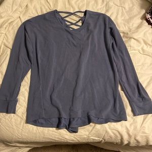 Danskin Now long sleeve lace up back shirt XXL